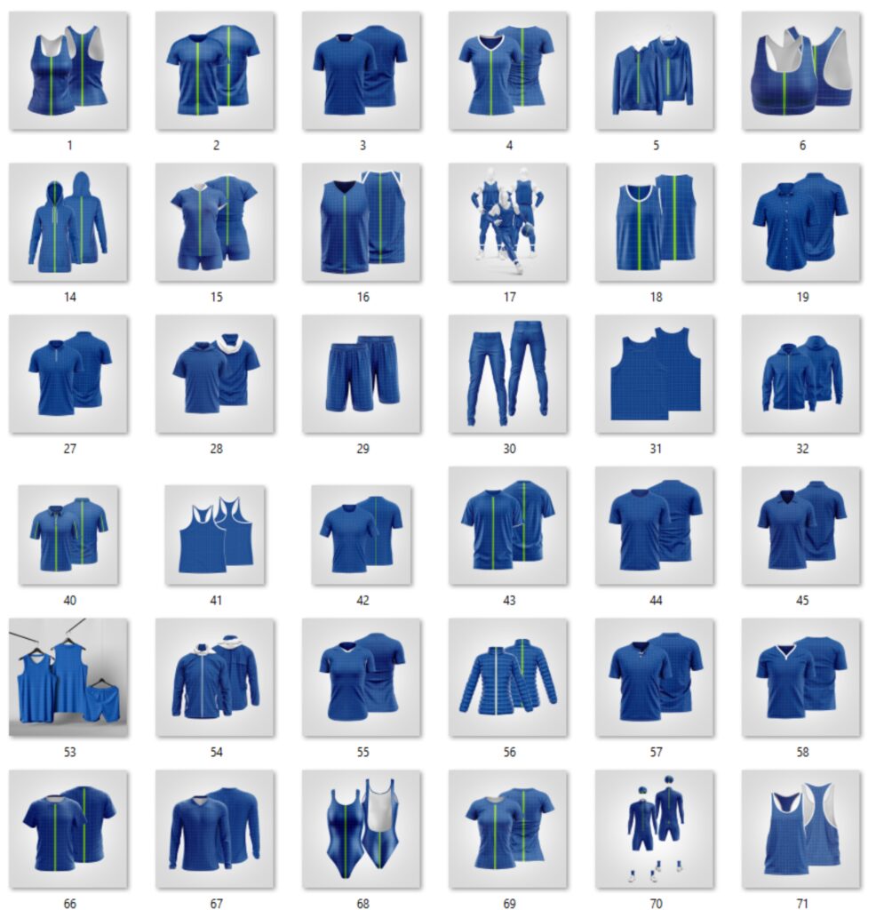 Bulk Layout Jersey Sublimation